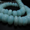 15 Inches Gorgeous - Indian Blue Opal Natural Genuine Stone - Smooth Polished Rondell Beads Beads hug size - 10 - 11 mm approx
